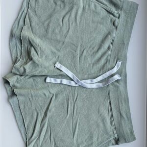 Monrow Sage Green Lounge Shorts